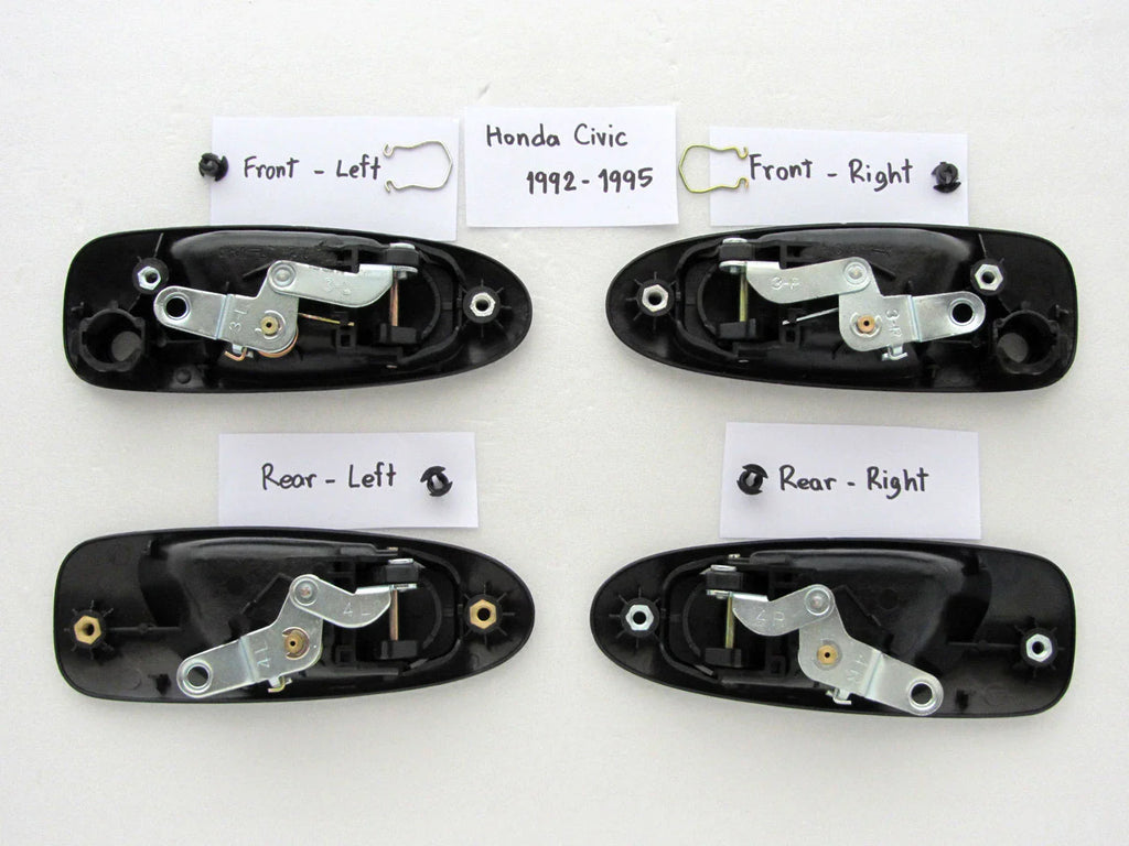 Honda Civic Outside Door Handle Set for 1992-1995 4-Door Models