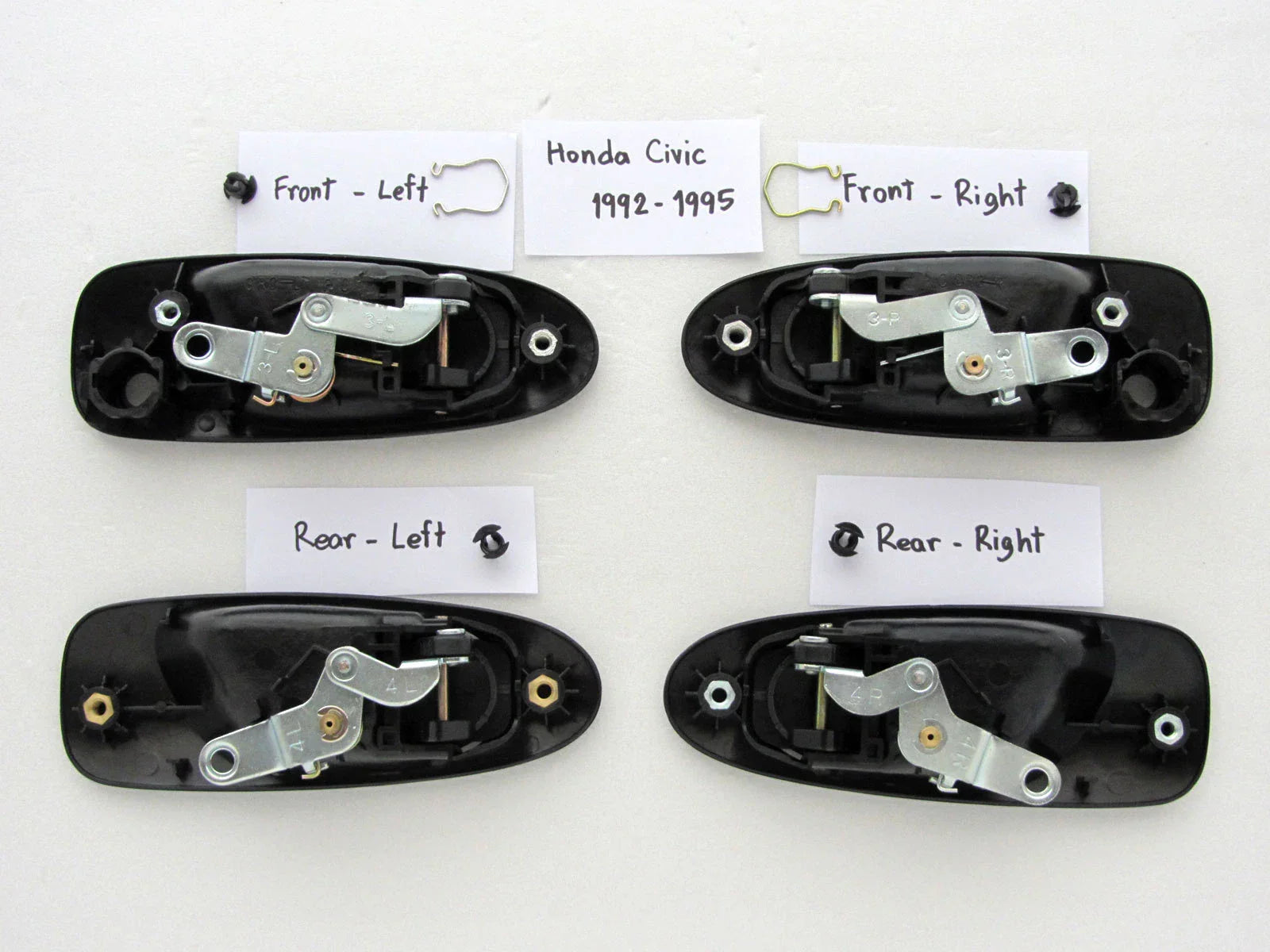 Honda Civic Outside Door Handle Set for 1992-1995 4-Door Models