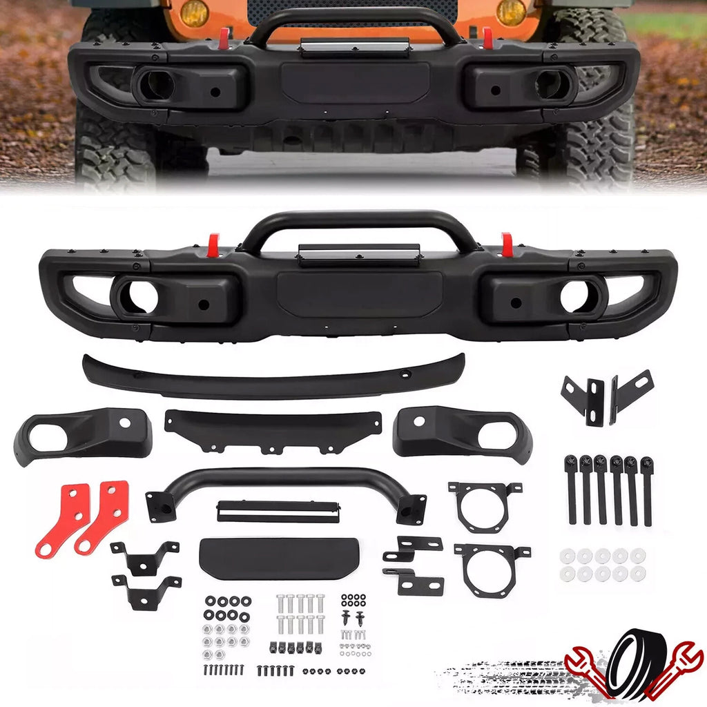 Front Bumper Steel for Jeep Wrangler JK (2007–2018) 10th Anniversary Style