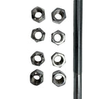 Square U-Bolts for Chevy Silverado GMC Sierra (12.5" Long, 2.5" Wide)