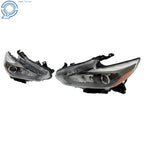 LED Headlights Assembly for Nissan Altima (2016–2018) Chrome Left+Right