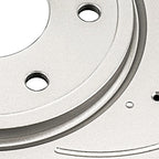 2x Front Drilled Slotted Brake Rotors for Nissan Frontier (2005–2019)