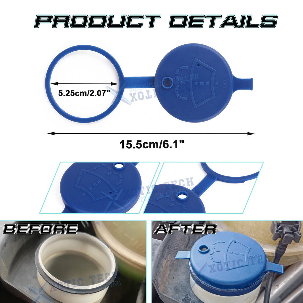 1PC Windshield Washer Fluid Reservoir Cap for Universal Cars (-)