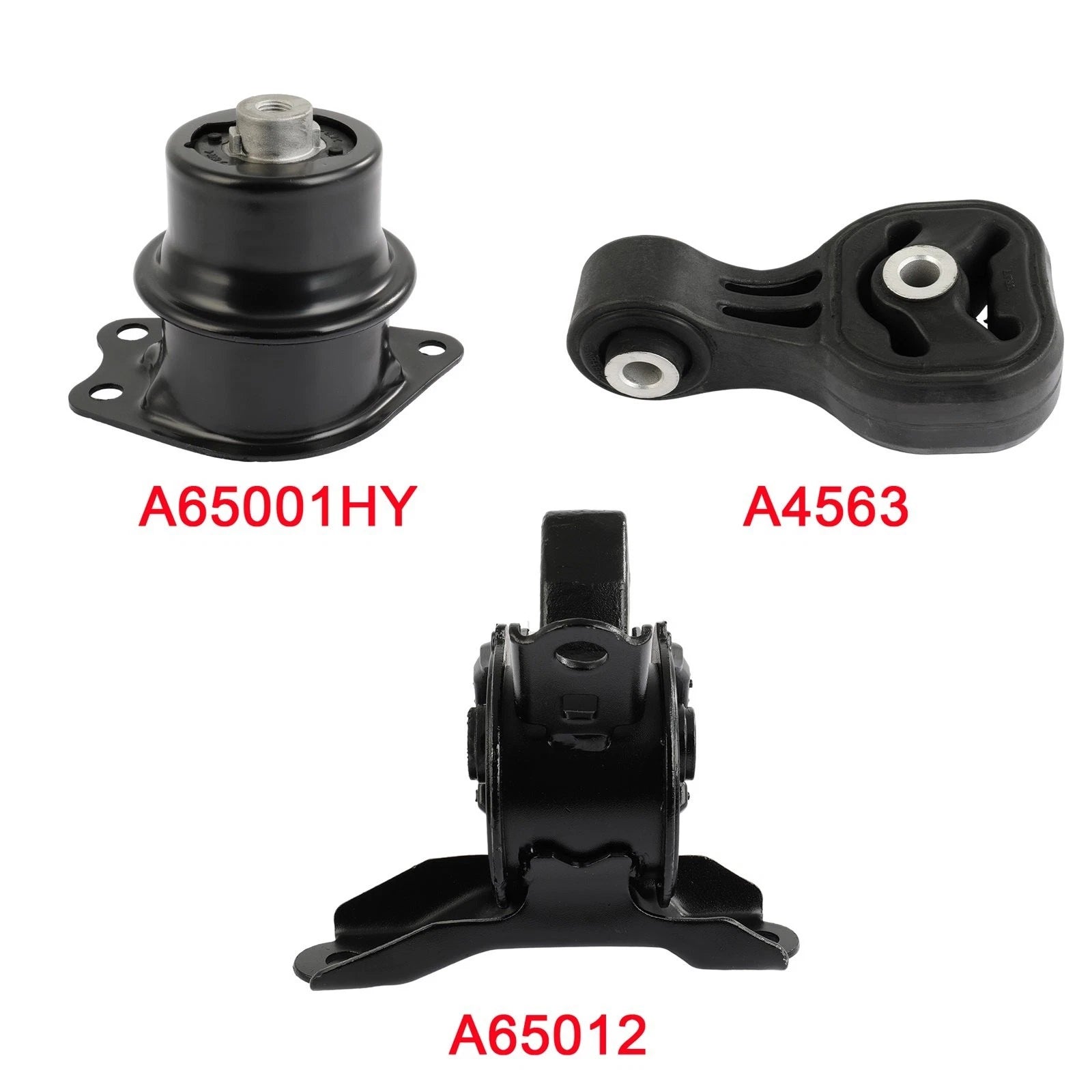 3X Engine Motor, Torque Strut & Transmission Mount for Honda Fit (2009–2014)