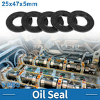 Set of 5 Oil Seal Rotary Shaft Seal Nitrile Rubber 25x47x5mm