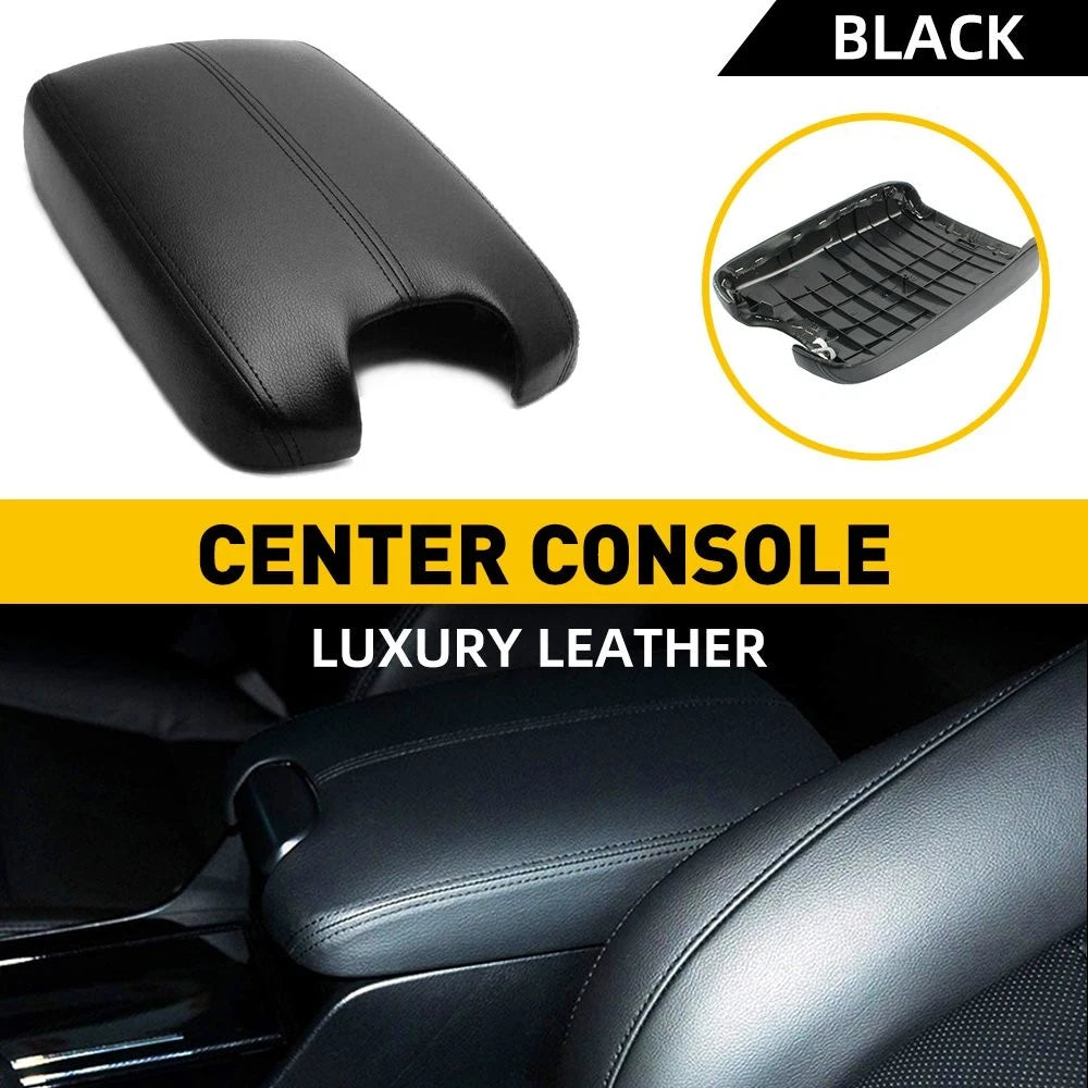 Armrest Cover for Honda Accord (2008–2012) Black Leather