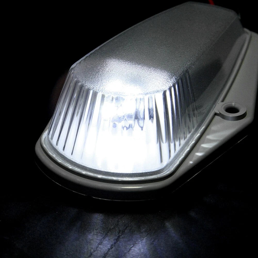 Set of 5 Clear Lens 6SMD White LED Cab Marker Lights for Ford F-250