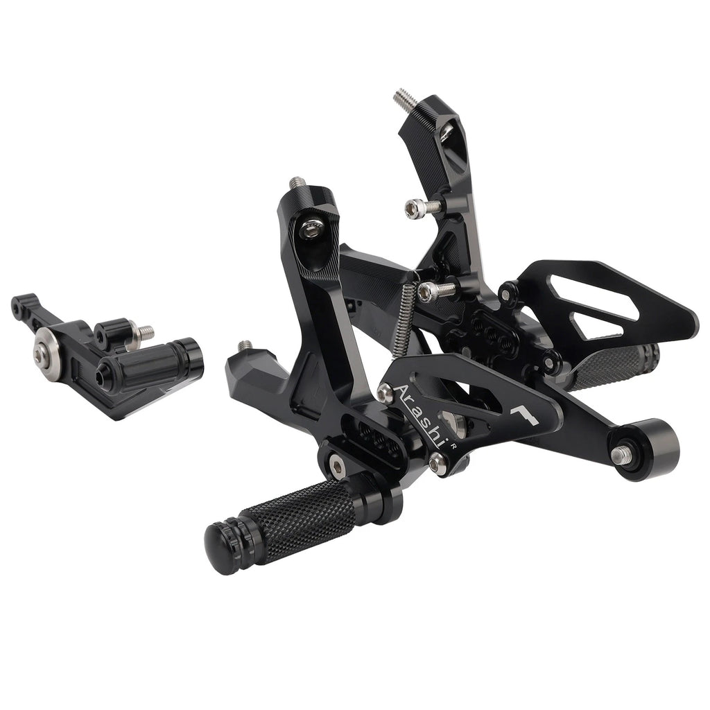 Adjustable Rearset for BMW S1000RR (2019–2024) - Aluminum Black