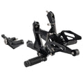 Adjustable Rearset for BMW S1000RR (2019–2024) - Aluminum Black