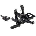 Adjustable Rearset for BMW S1000RR (2019–2024) - Aluminum Black