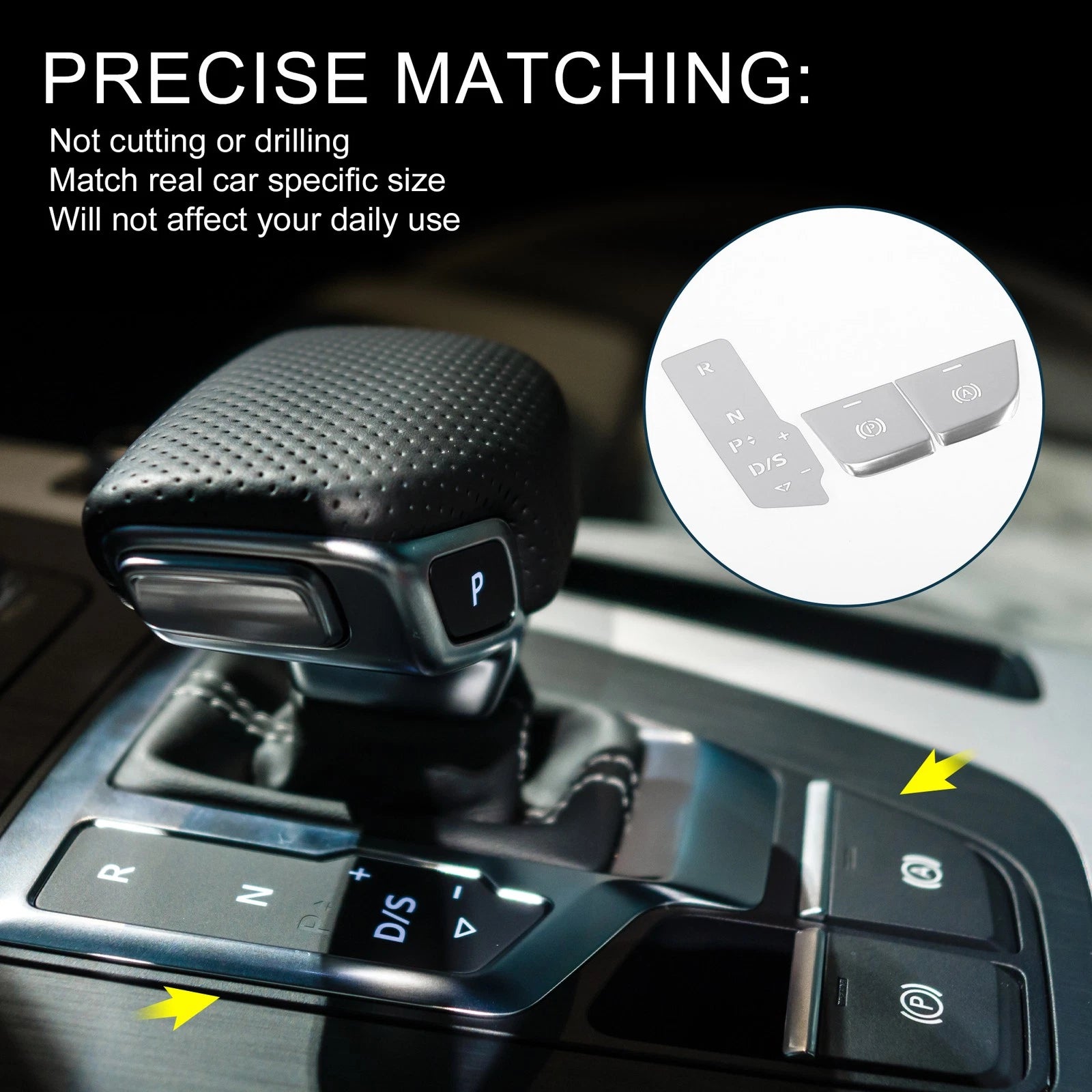 Gear Shift Handbrake Panel Button Switch Cover for Audi Q5 (2009–2017)