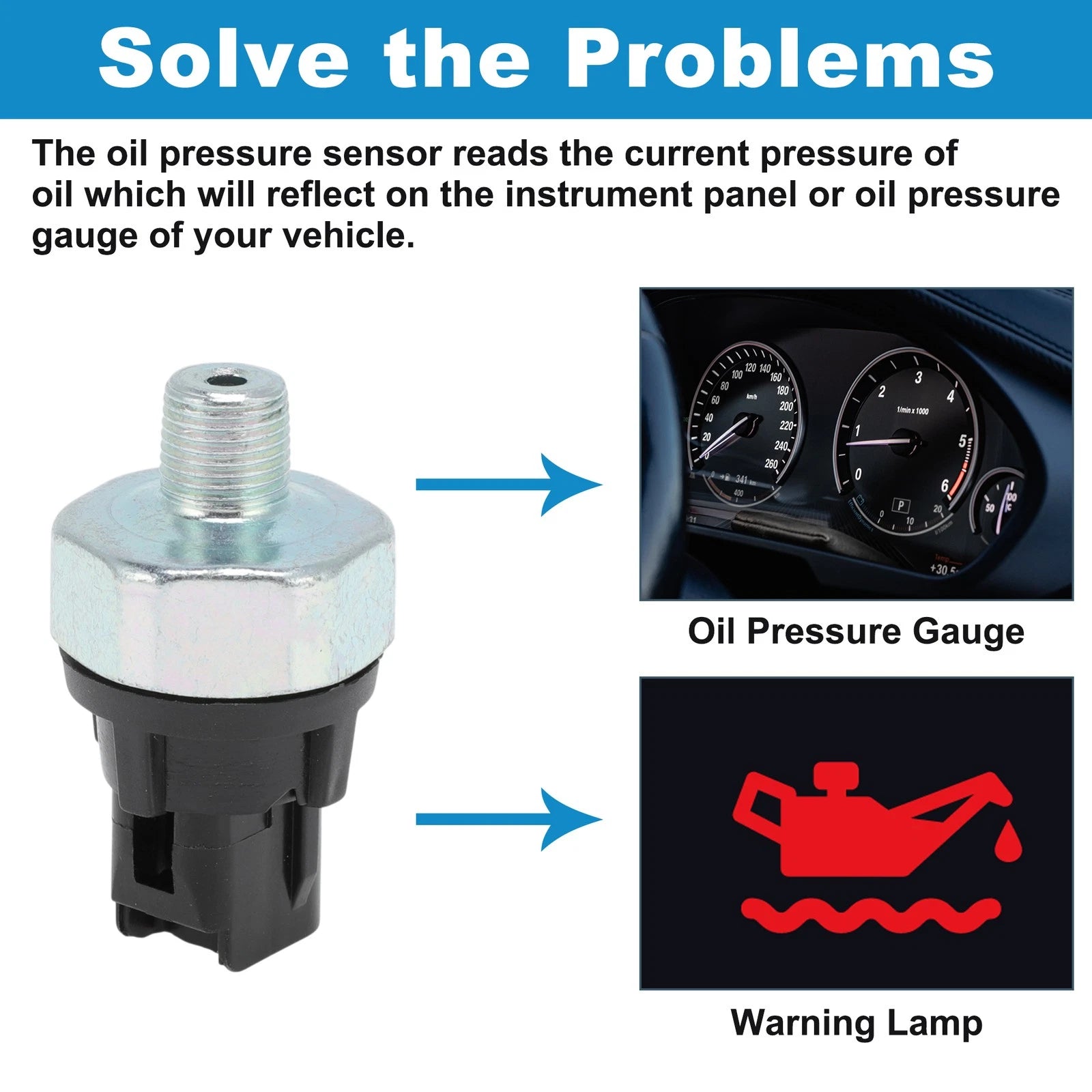 Oil Pressure Sensor No.88924478 for Toyota RAV4 Sequoia Sienna 4Runner Corolla 