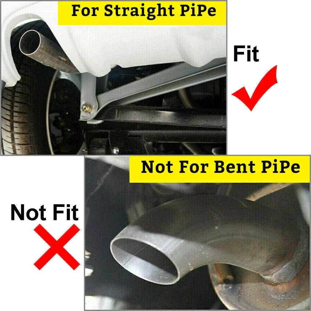 Stainless Steel Dual Exhaust Pipe Tail Muffler Tips for Car Accessories