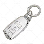 Remote Key Fob Case Cover TPU White & Silver for Chery Omoda 5 (2022–2023)