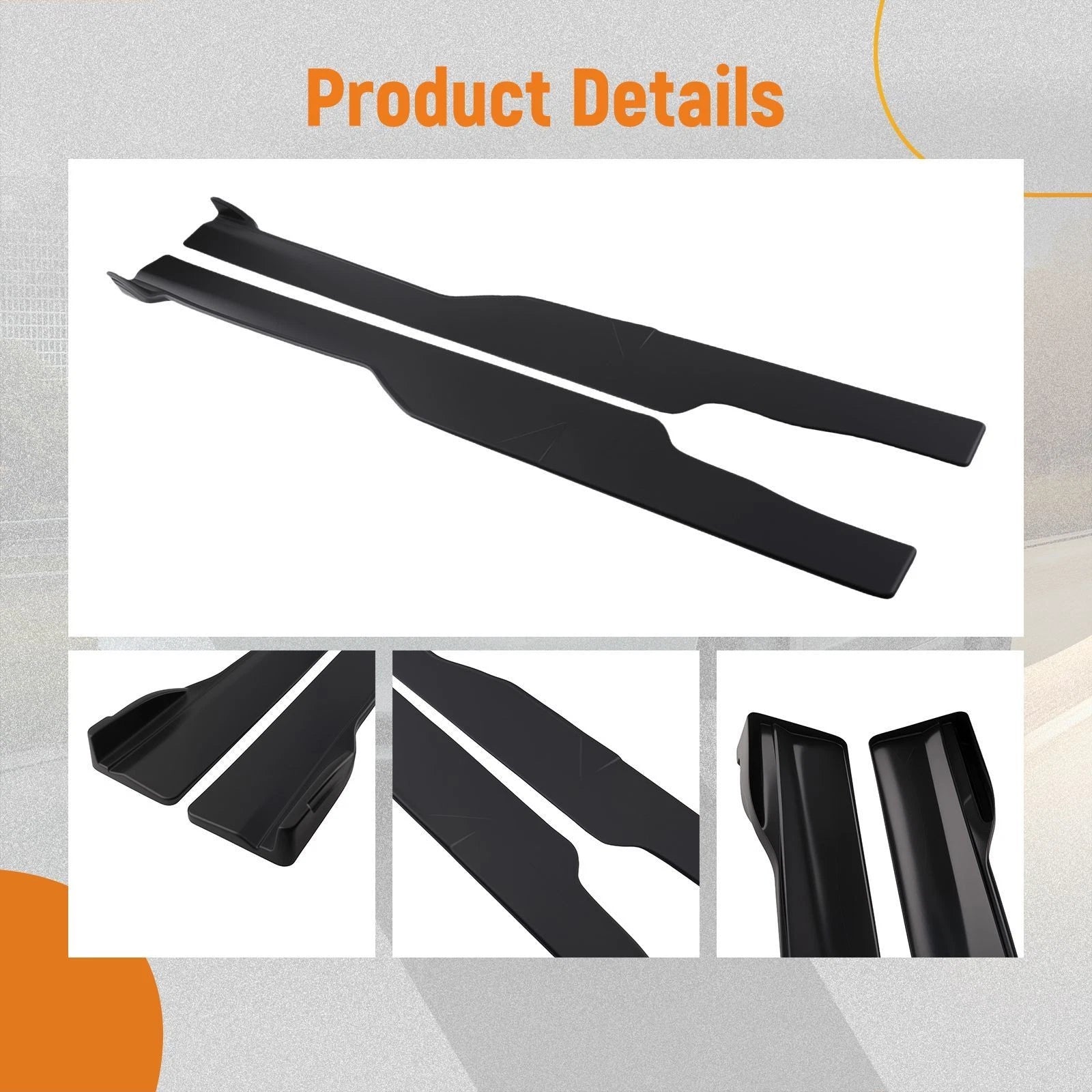 Body Side Kit for Dodge Charger GT R/T SRT (2015–2023) Black ABS