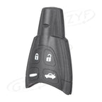 4 x Button Smart Key Fob Shell Cover for Saab 9-3 Sport (2003-2011) Black