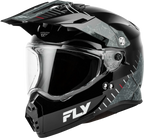 Fly Racing Trekker Full-Face Helmet for Street (2X-Large, Black/Grey)