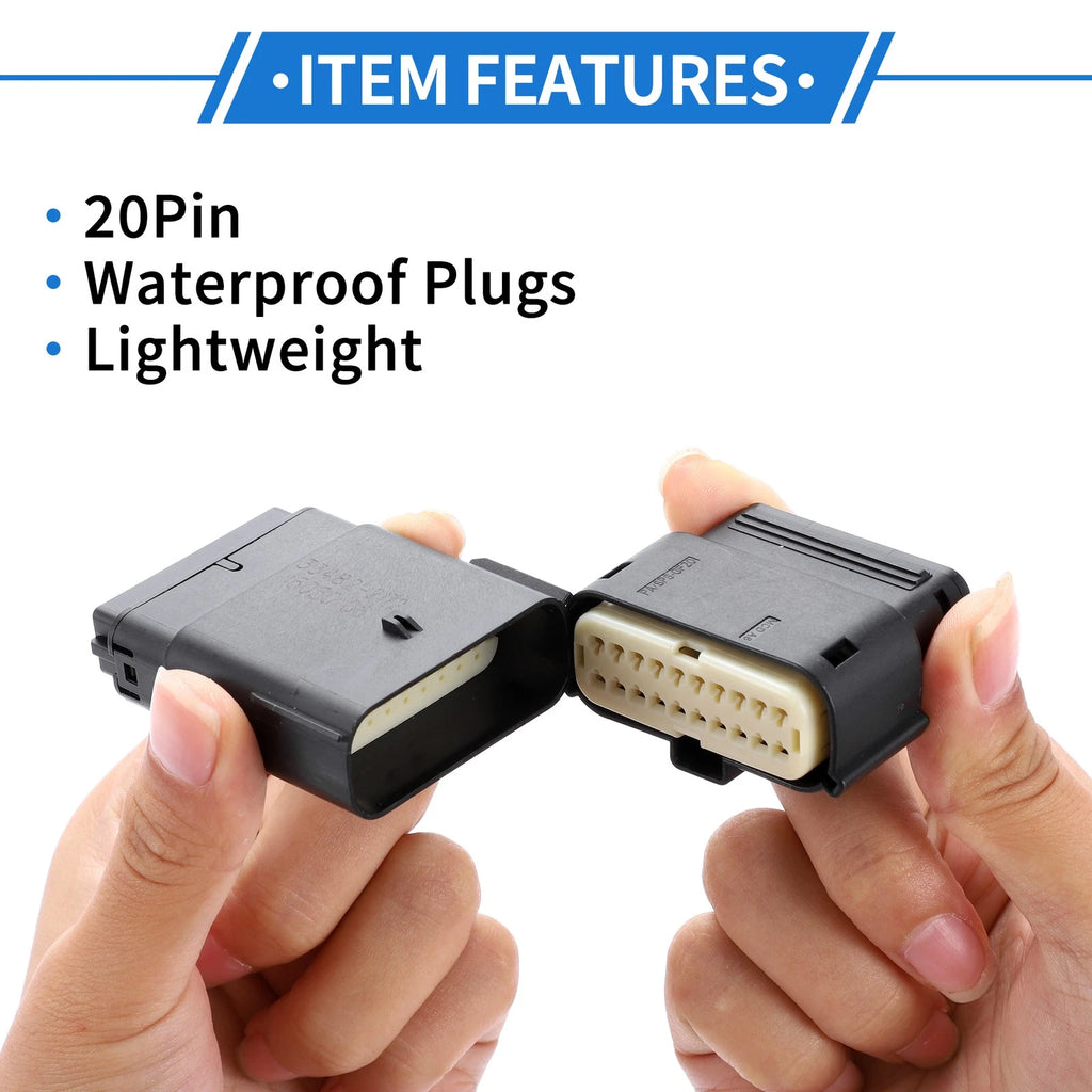 20 Pin Headlight Connector Plug Set for Ford Mondeo 
