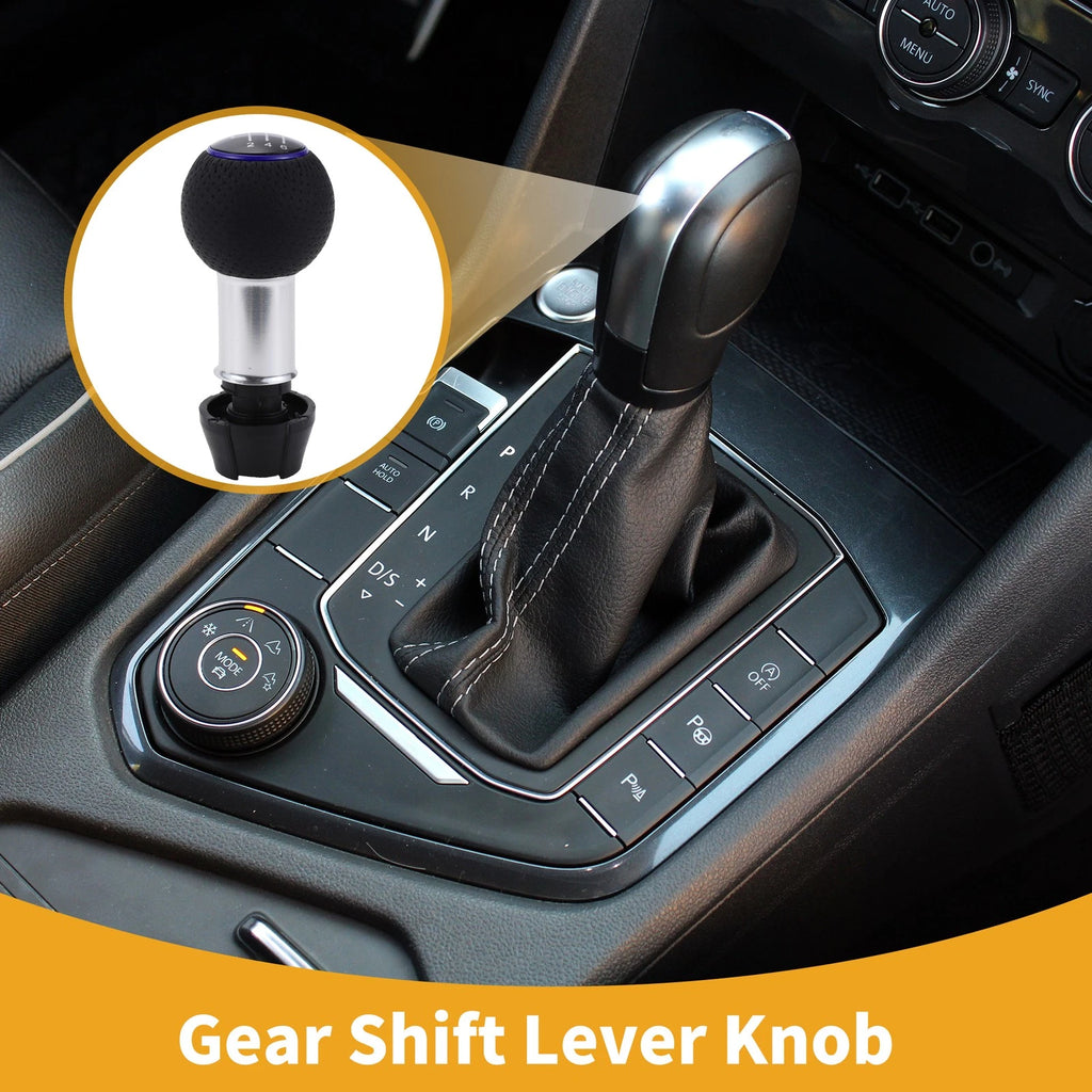 6 Speed Manual Gear Shift Knob for Audi A3 (2008–2020) Plastic Faux Leather Blue