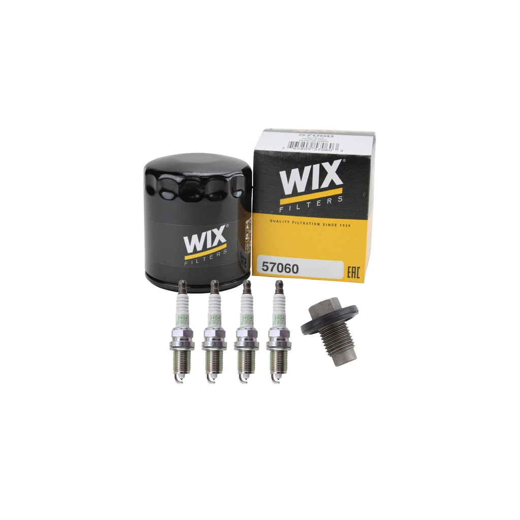Wix Engine Oil Filter & NGK Spark Plugs Set for Avenger Compass Patriot (L4)