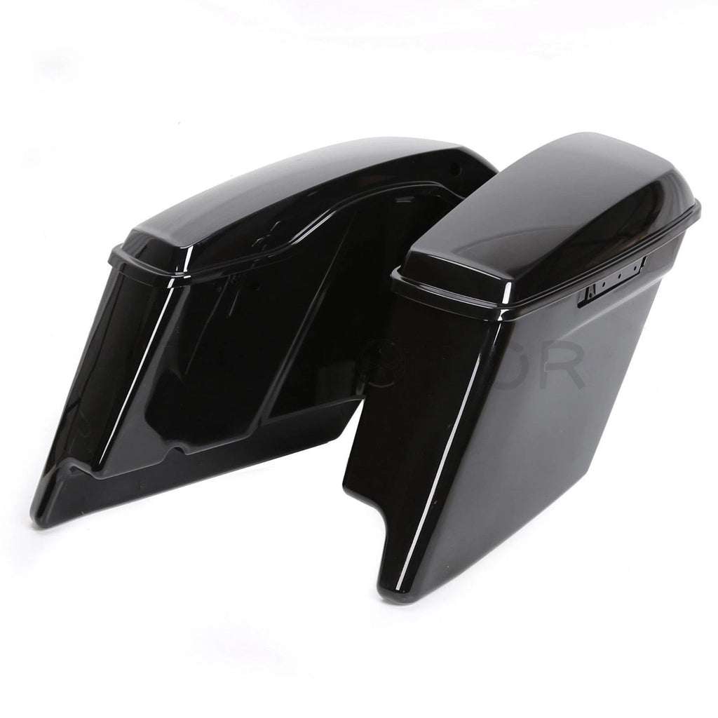 5" Stretched Saddlebags with Lid Latch Key for Harley Touring FLT (2014–2020)