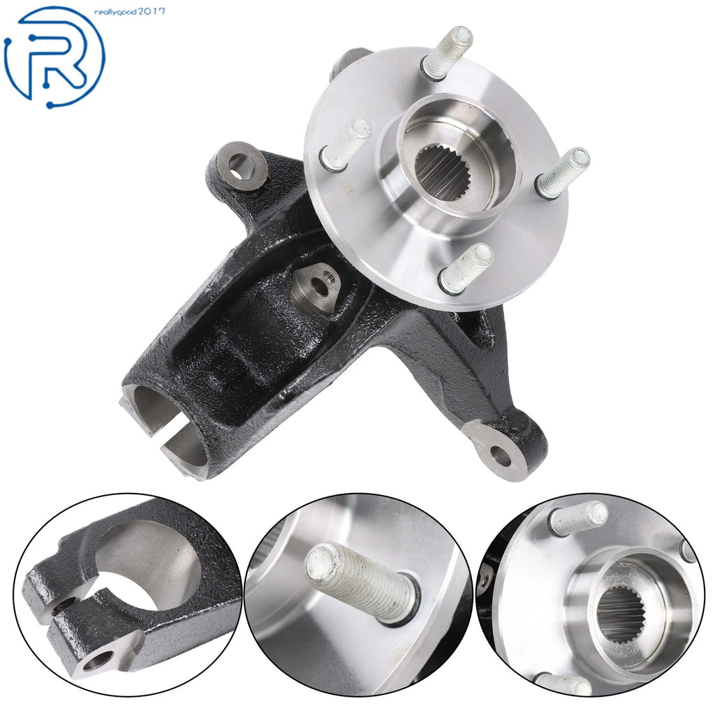 Front Right Steering Knuckle & Wheel Hub Bearing Assembly for Ford Focus (2000–2018) 698-406