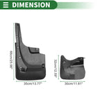 Mud Flaps Splash Guards Set of 4 for Lexus LX570 (2013–2015)