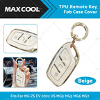 TPU Remote Key Fob Case Cover for MG ZS EV HS MG3 MG5 MG6 MG7 (2018–2023)