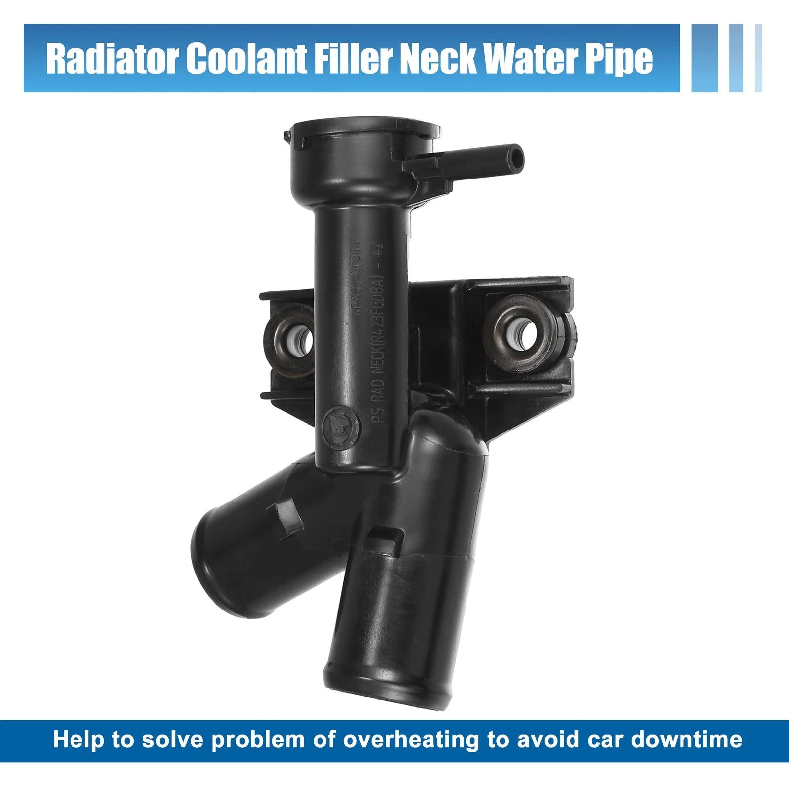 Engine Radiator Coolant Filler Neck W/O Cap for Kia Soul (2014–2019)