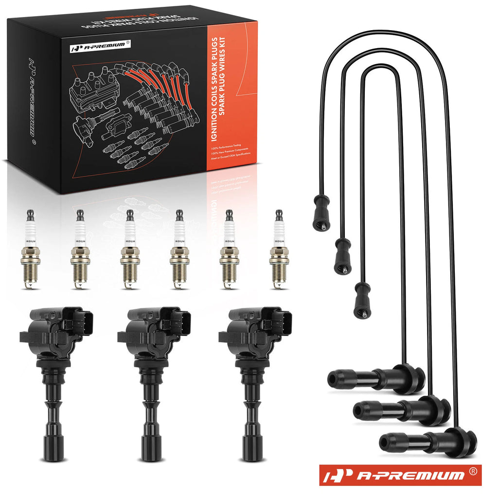 3x Ignition Coils & 6x Iridium Spark Plugs for Kia Sorento (2011–2020)