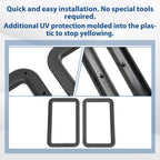 Entrance Door Window Frame for Travel Trailer RV Camper (Interior & Exterior)