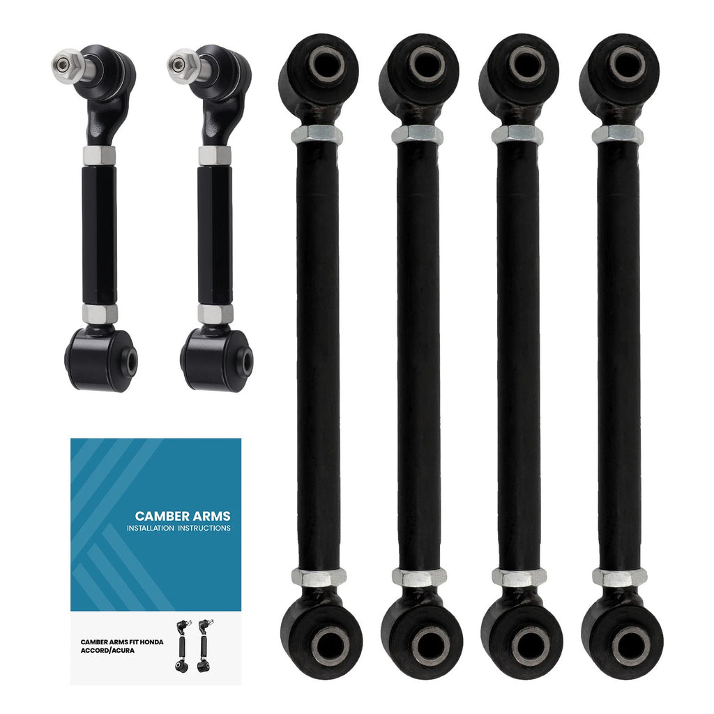 6Pcs Rear Upper & Lower Camber Arms for Honda Accord (2003–2007)
