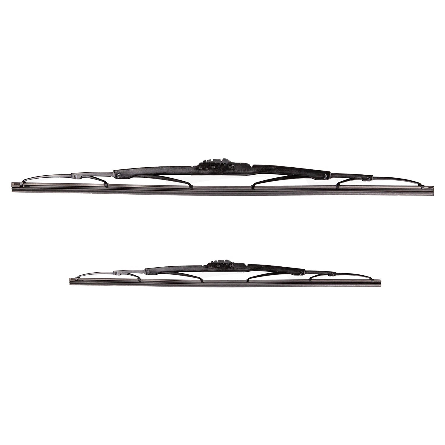 2X Valeo Traditional Titanium Front Windshield Wiper Blades for