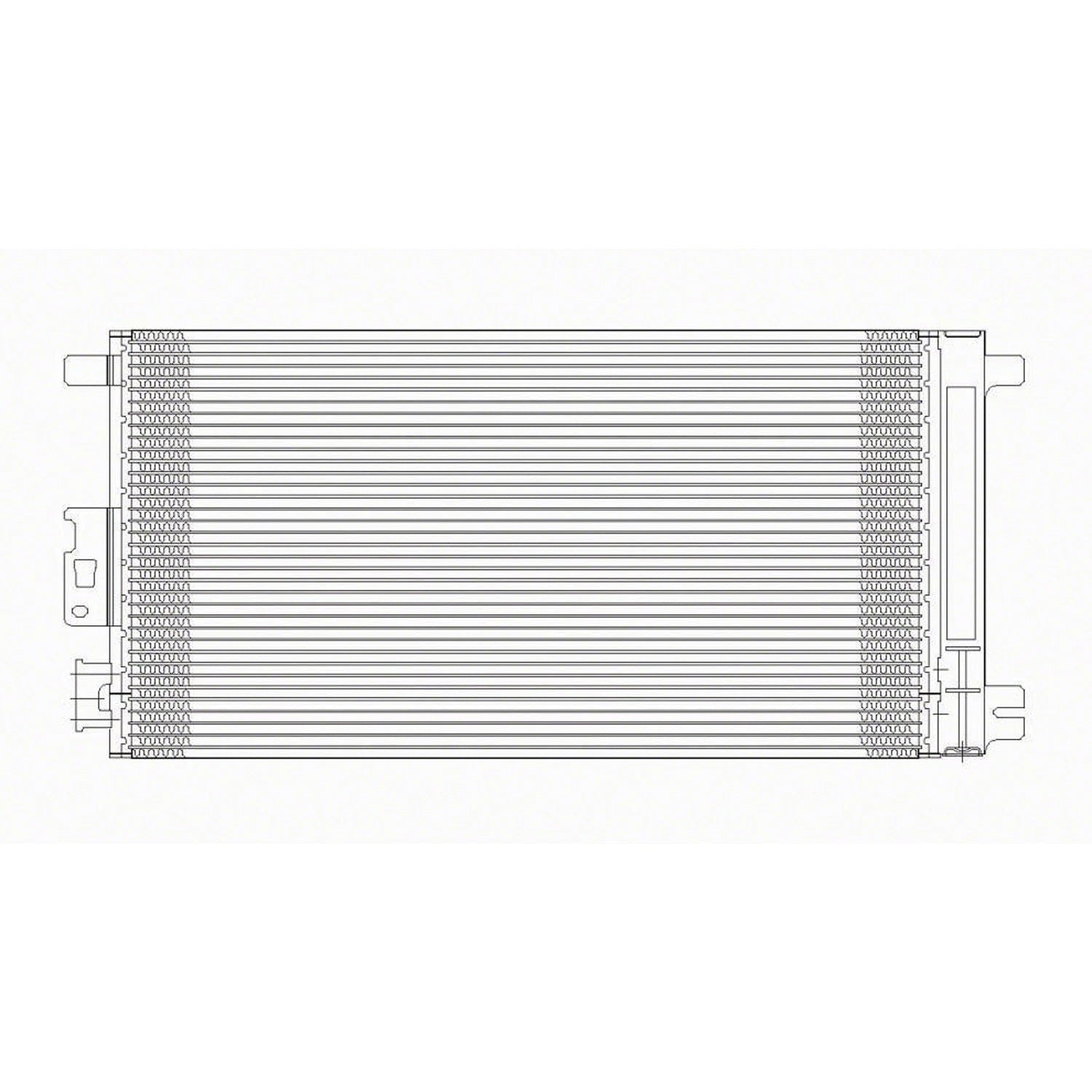 Replacement A/C Condenser w/Receiver/Drier (See compatibility Chart)