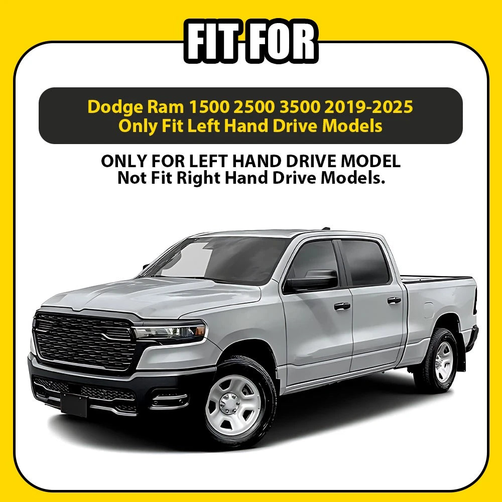 Anti-Slip Dashboard Mat Sunshade Protector for Dodge Ram 1500 2500 3500 (2019-2025)