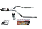 2.5" Dual Exhaust Kit for Chevy Blazer (2000–2004) - Cherry Bomb Slash Tips