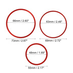 7 Pcs Air Conditioning Outer Vent Rings Trim for Mercedes Benz W205 (2015–2021)