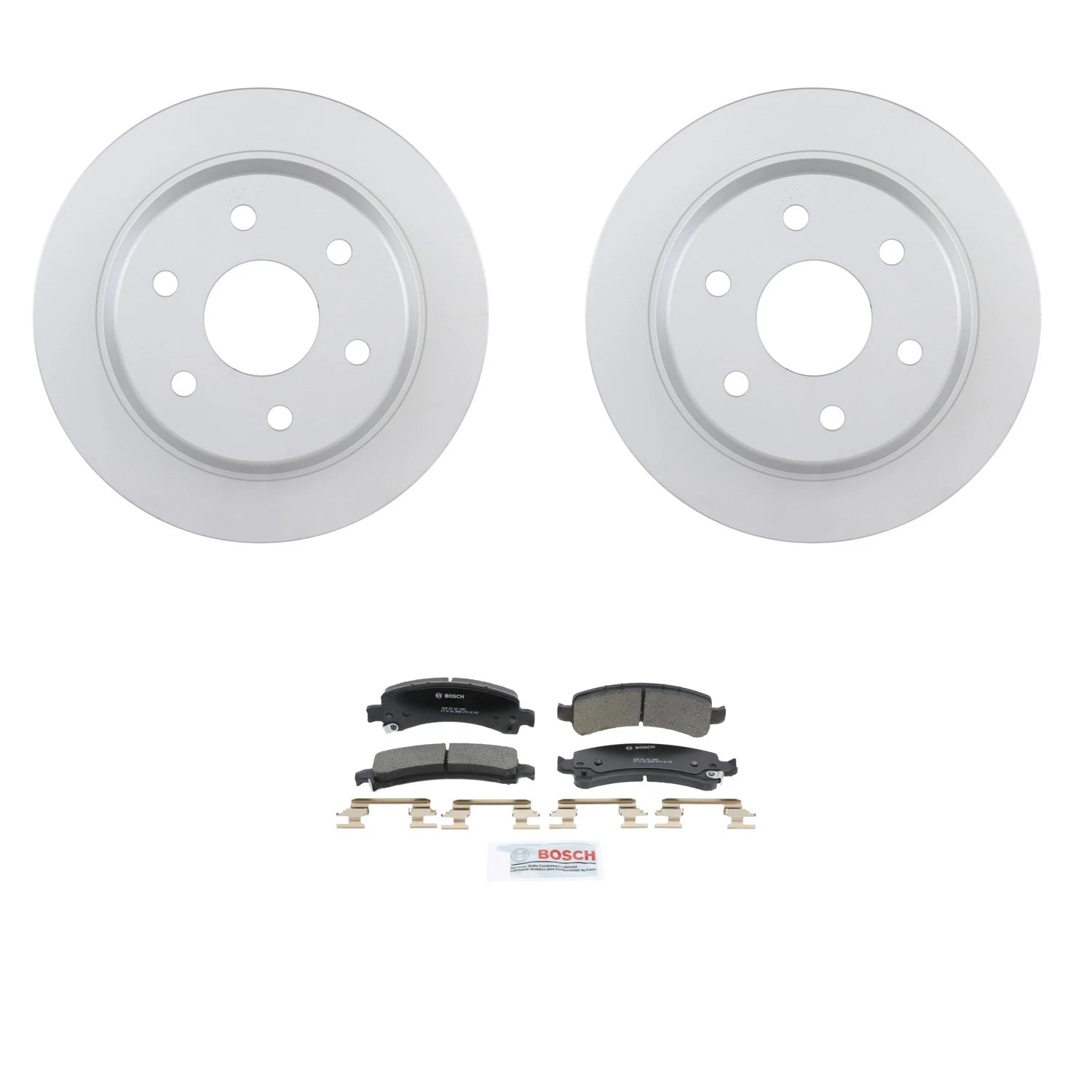 Bosch QuietCast Rear Rotors & Ceramic Brake Pad Kit for Express 1500 Yukon (2003–2021)