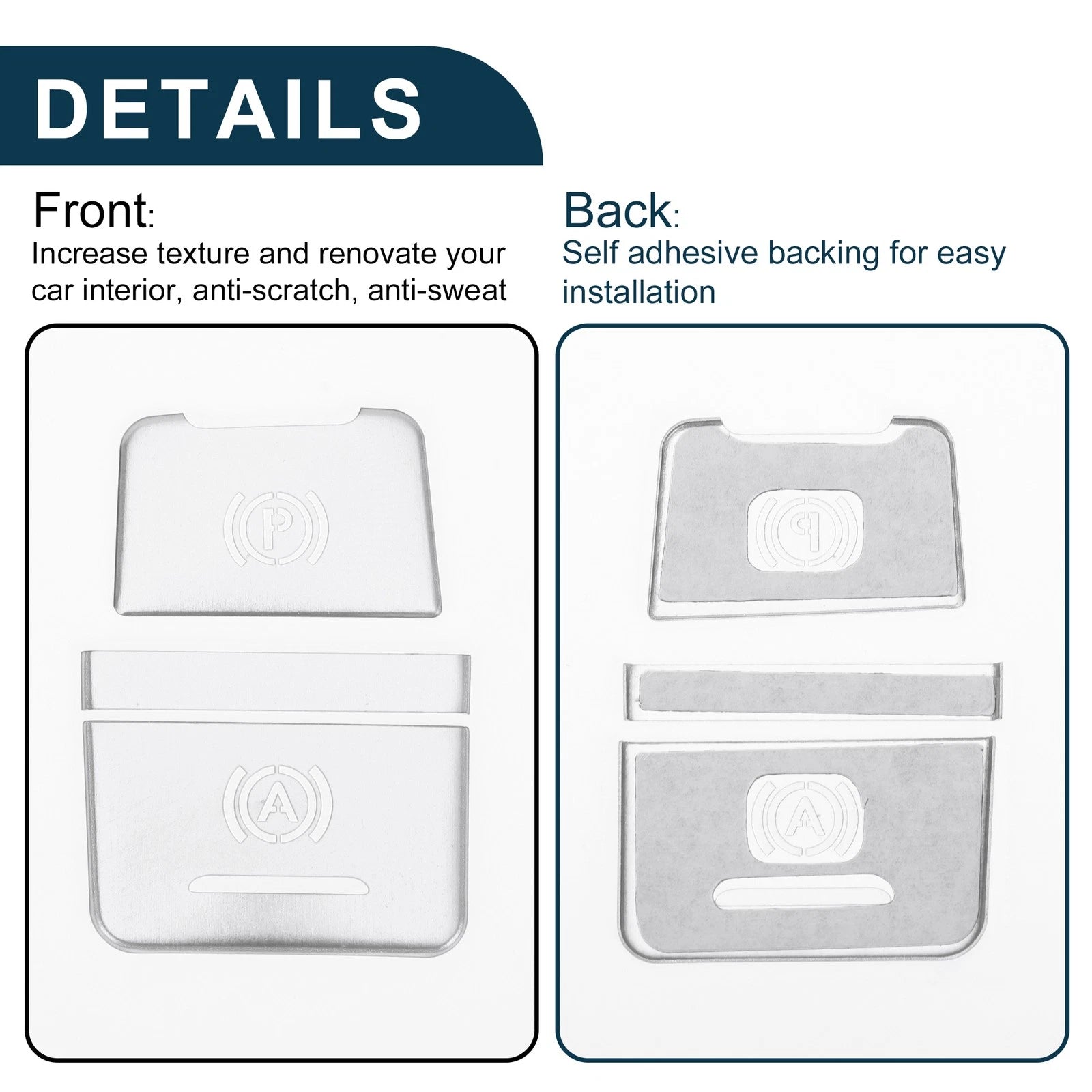 Set of 1 Gear Shift Handbrake Button Switch Cover for Audi A6/A6 Quattro 