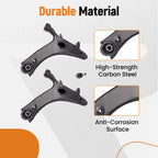 2X Front Lower Control Arm with Ball Joint for Subaru Forester (2009–2013)