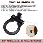 Anodized Alloy Black Tow Hook for Audi A4/S4 B8 (2008-2019)