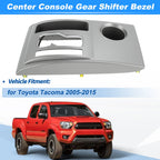 Gear Shifter Bezel Panel Cover for Toyota Tacoma (2005–2015) No.58822AD010 Silver Tone