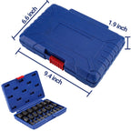 25-Piece Bolt Extractor Socket Set for Easy Out Screws (Hex Head)