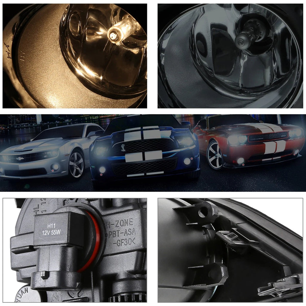 Fog Lights for Toyota Corolla (2009–2010) - Smoked Lens, Includes Switch