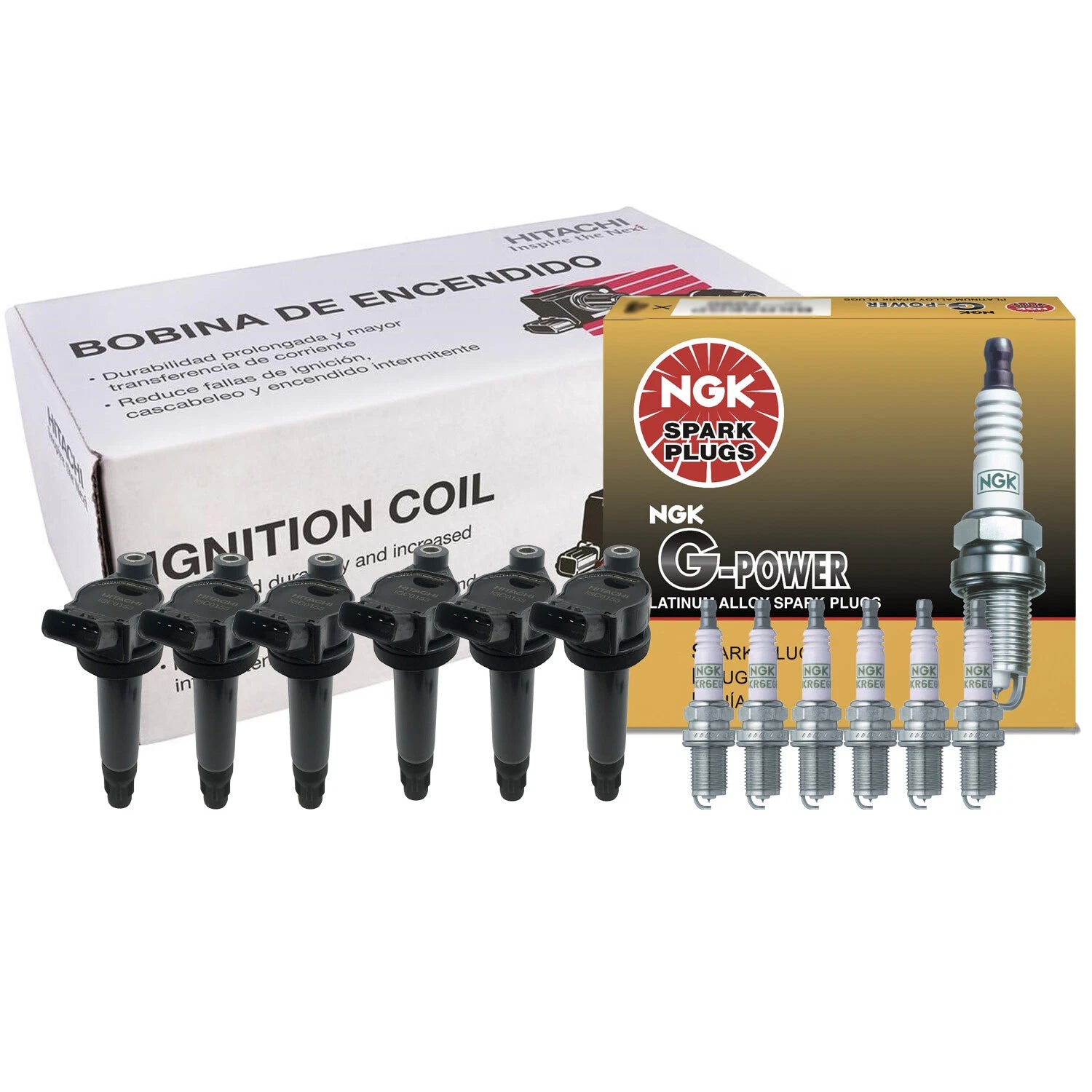 Set of 6 Ignition Coils & 6 G-Power Spark Plugs for Lexus Toyota (3.3)
