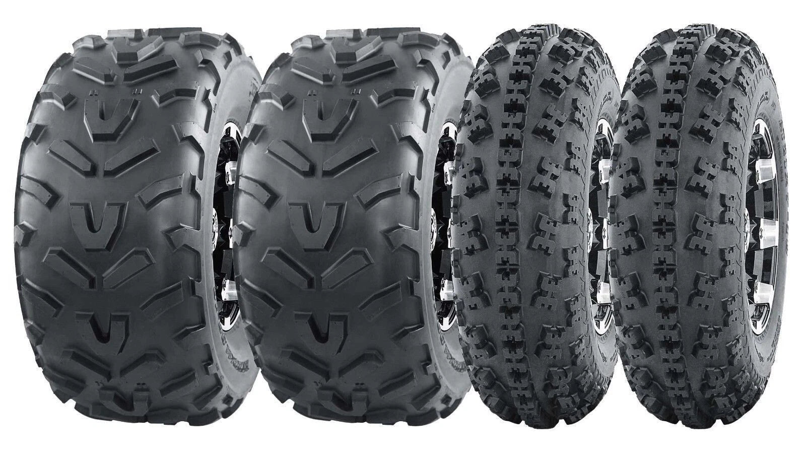 Set of 4 WANDA Sport ATV Tires 23x7-10 & 22x11-10 (RHD)