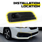 Set of 2 Black Fog Lamp Light Bezels for Subaru Impreza (2020–2023) 57737FL00A