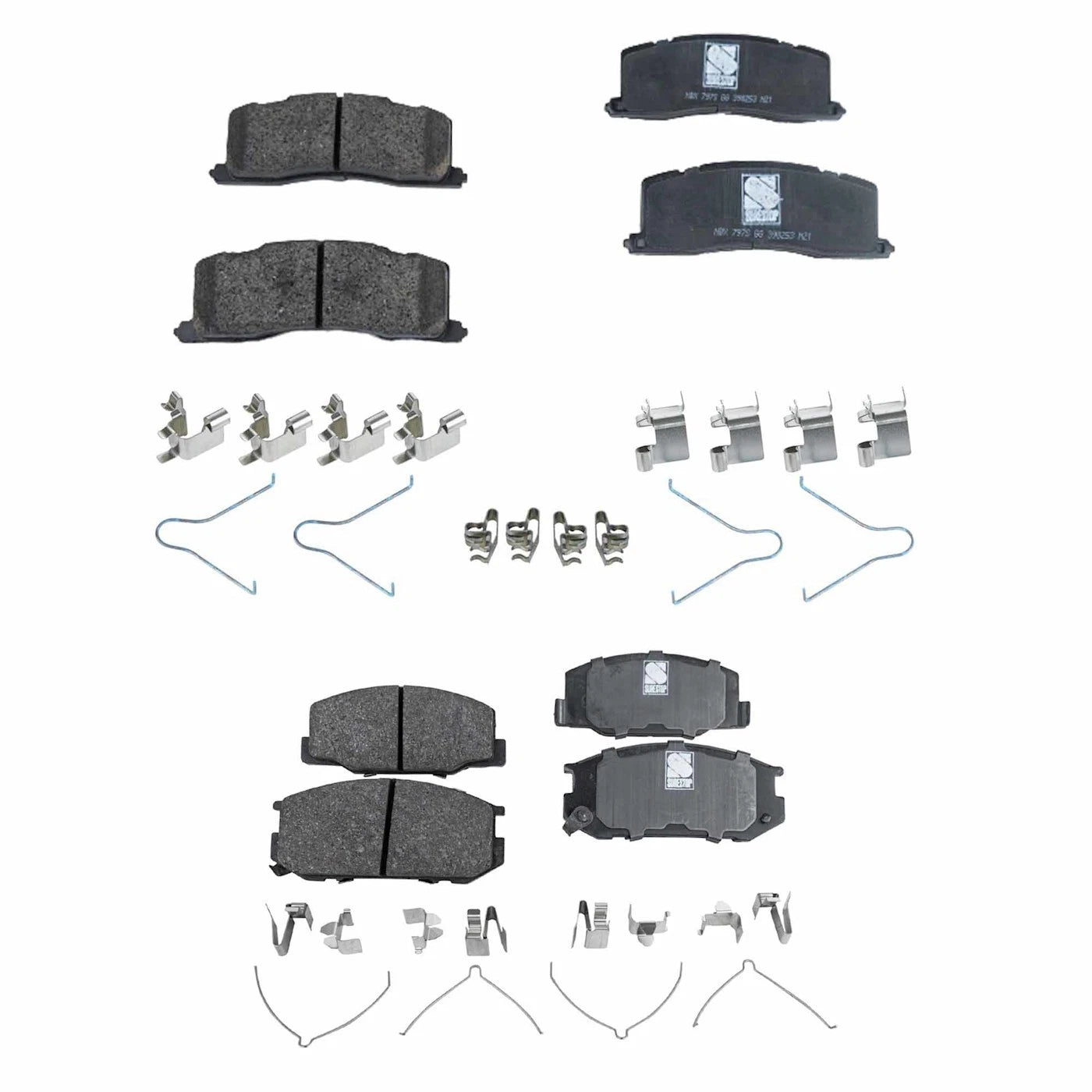 Brake Pad Set for Toyota Previa (1991–1996) Front and Rear