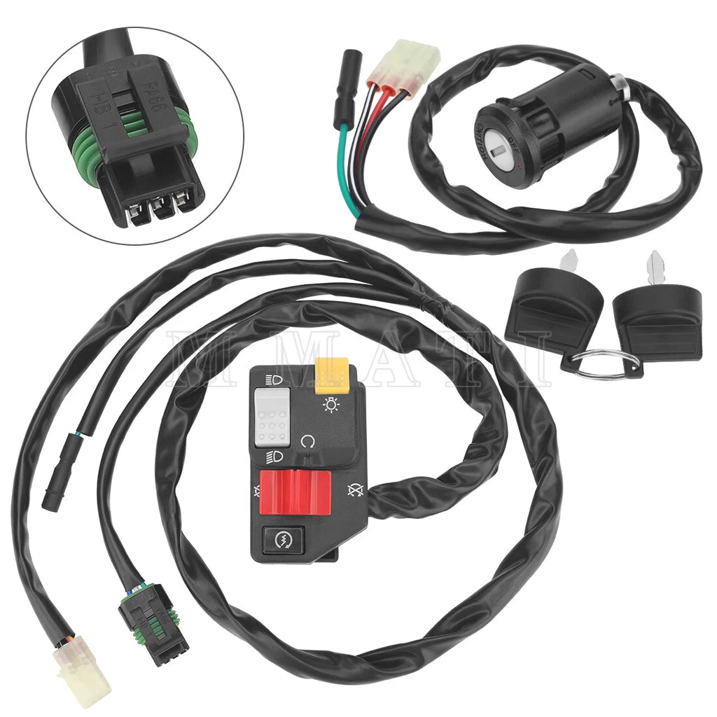 Start Stop Switch & Key Switch for Honda Sportrax 250 TRX250EX (2001–2005)