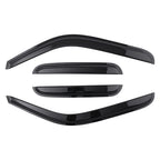 Set of 4 Vent Rain Guards for Chevy Silverado (1999–2006) Black